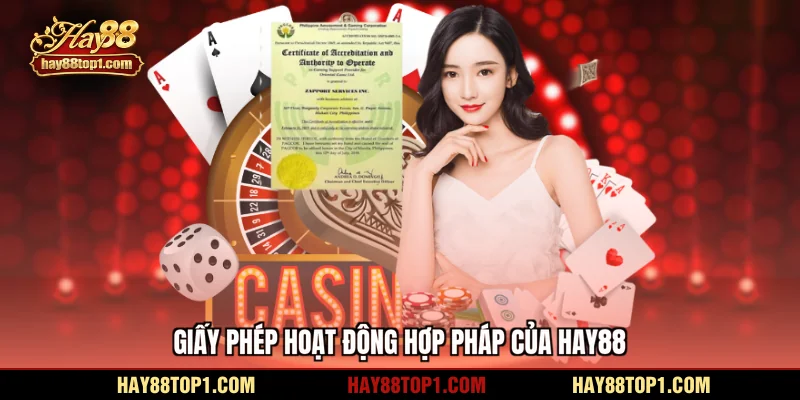 Giấy phép hoạt động hợp pháp của HAY88